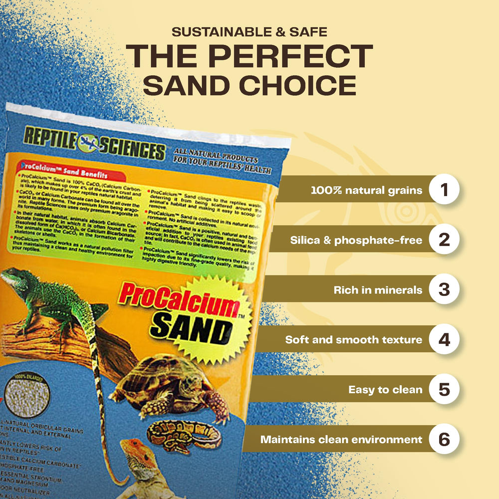 Reptile Sciences Blue Pro-Calcium, sustrato ideal para excavación y exploración controlada.