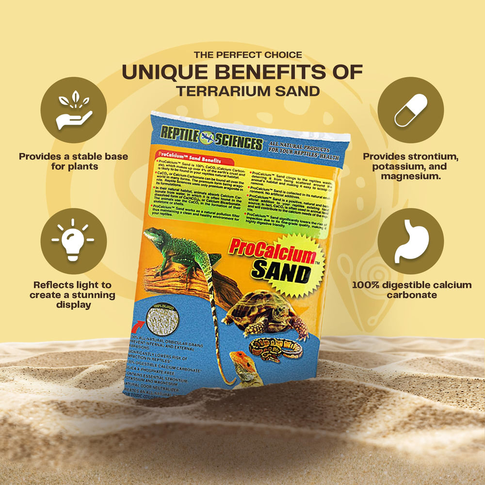 Reptile Sciences Blue Pro-Calcium, minerales beneficiosos para un hábitat equilibrado.