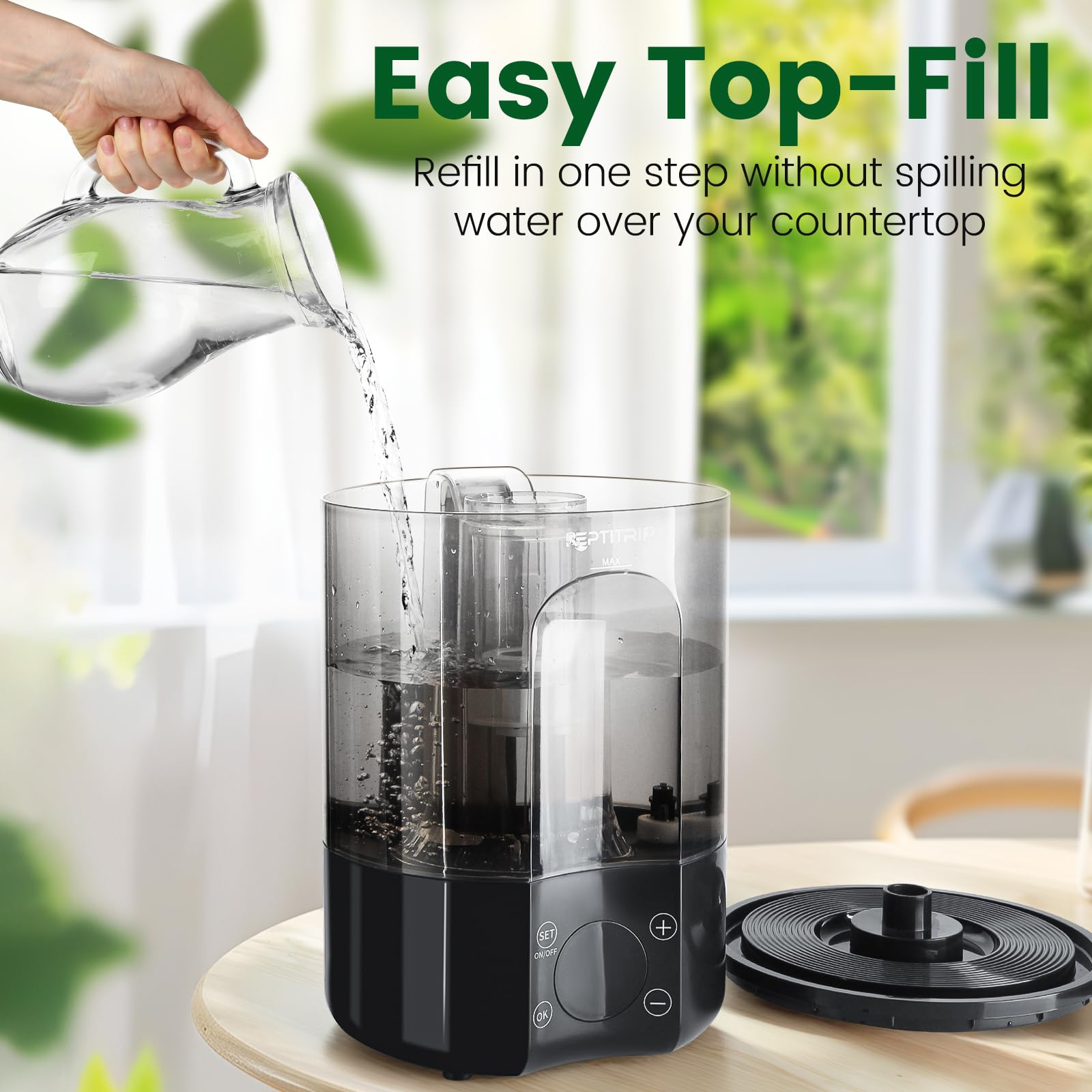 REPTITRIP humidificador para hábitats tropicales mejora el ambiente