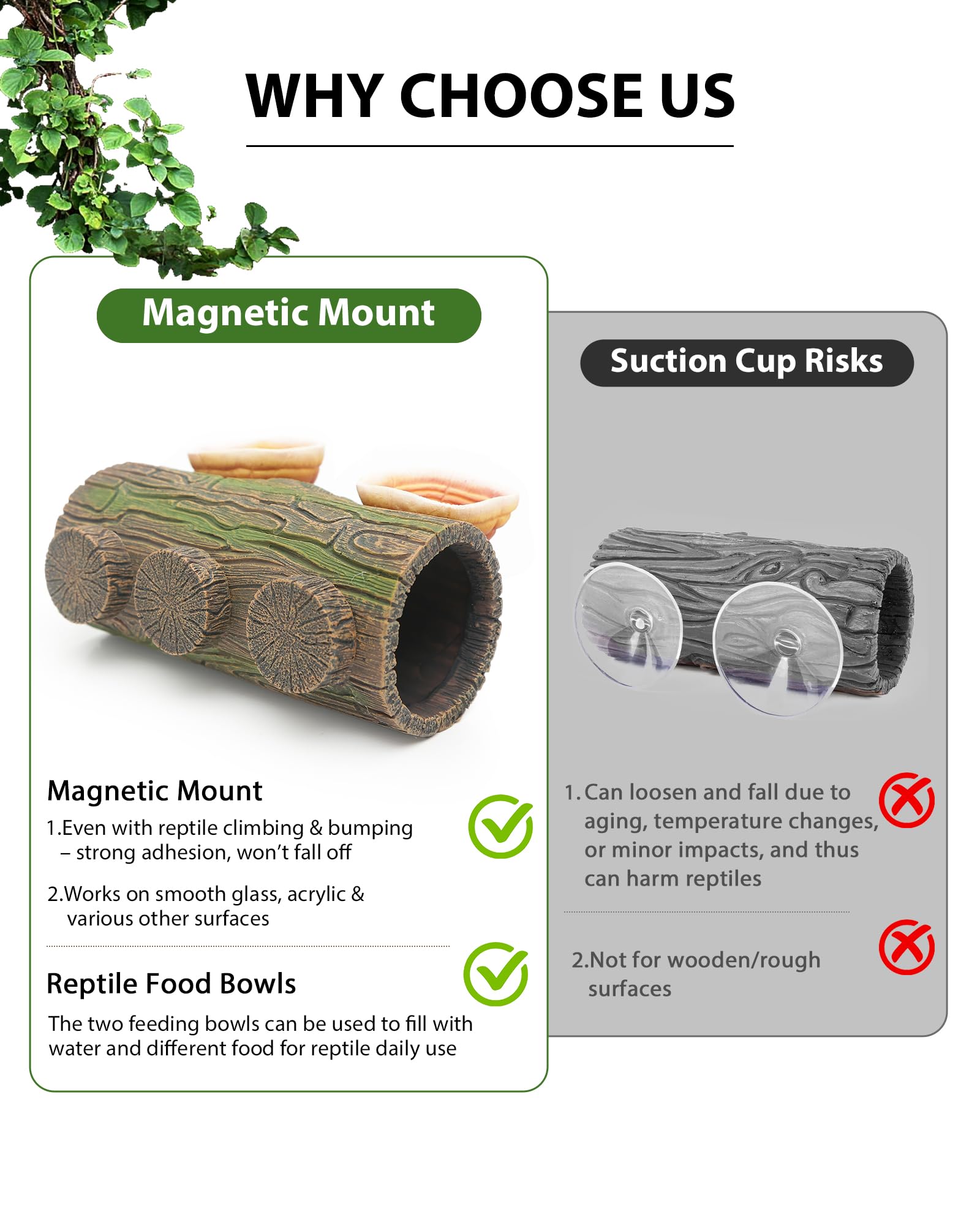 REPTITRIP material resina segura, superficie lisa y sin toxinas.