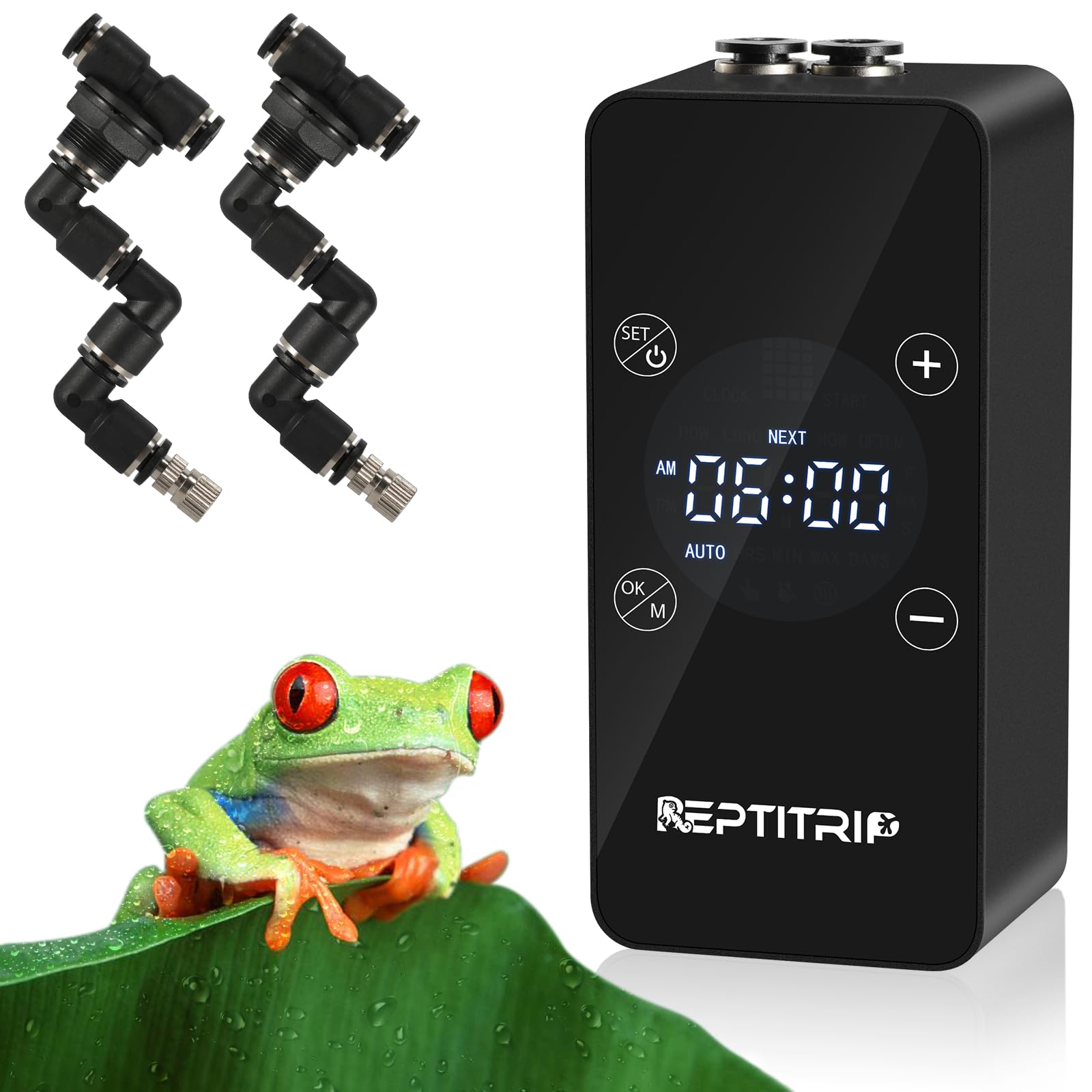 REPTITRIP Mister con reloj interno para temporizador preciso.