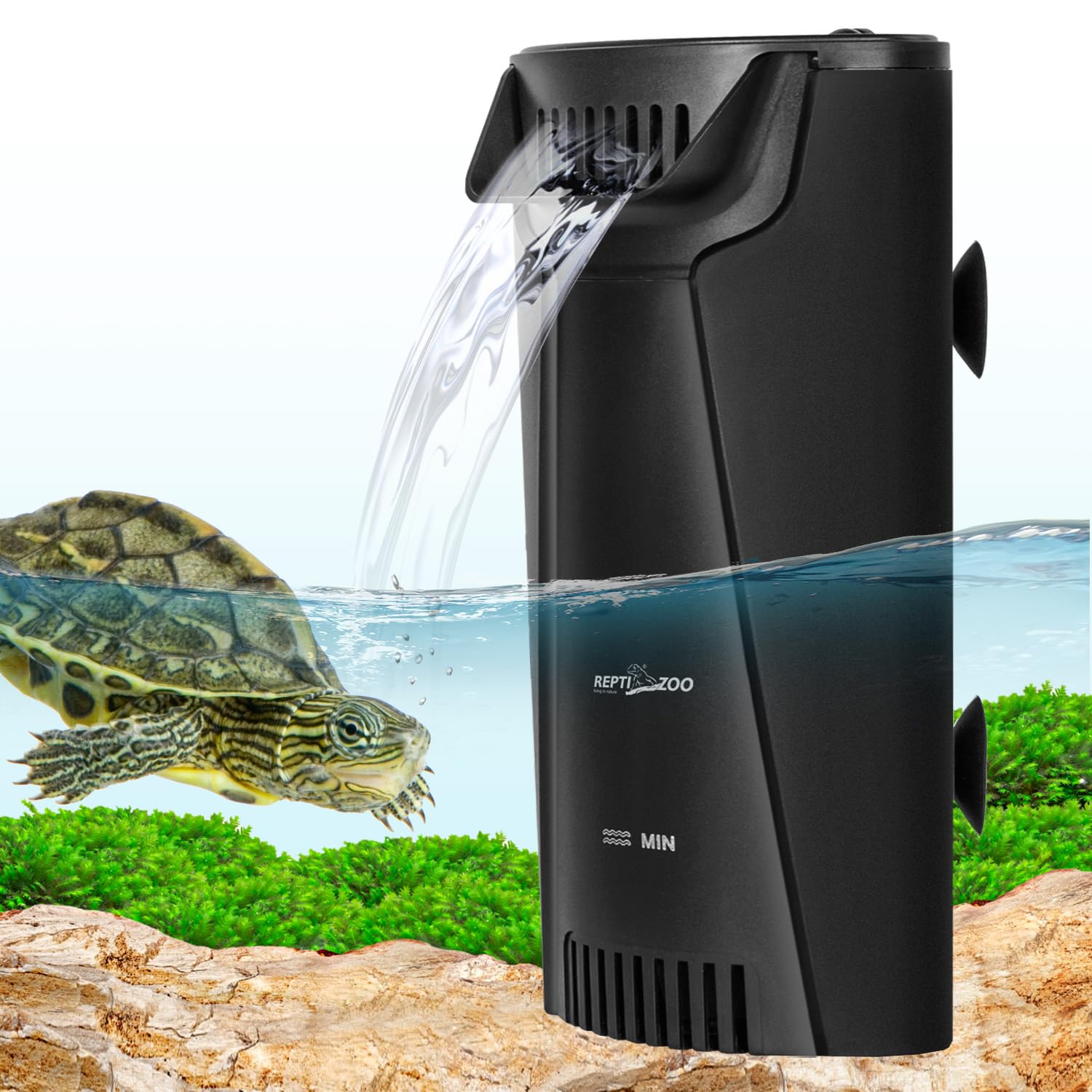 REPTI ZOO filtración bio 3 etapas en cartucho para acuario claro