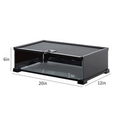 REPTIZOO tanque reptil vidrio con ventilación superior para ambiente estable.