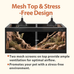 REPWILD 4x2x2 enclosure top ventilation showing airflow for healthy habitats