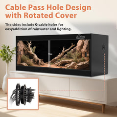 REPWILD seamless PVC panels minimize gaps for a cleaner habitat