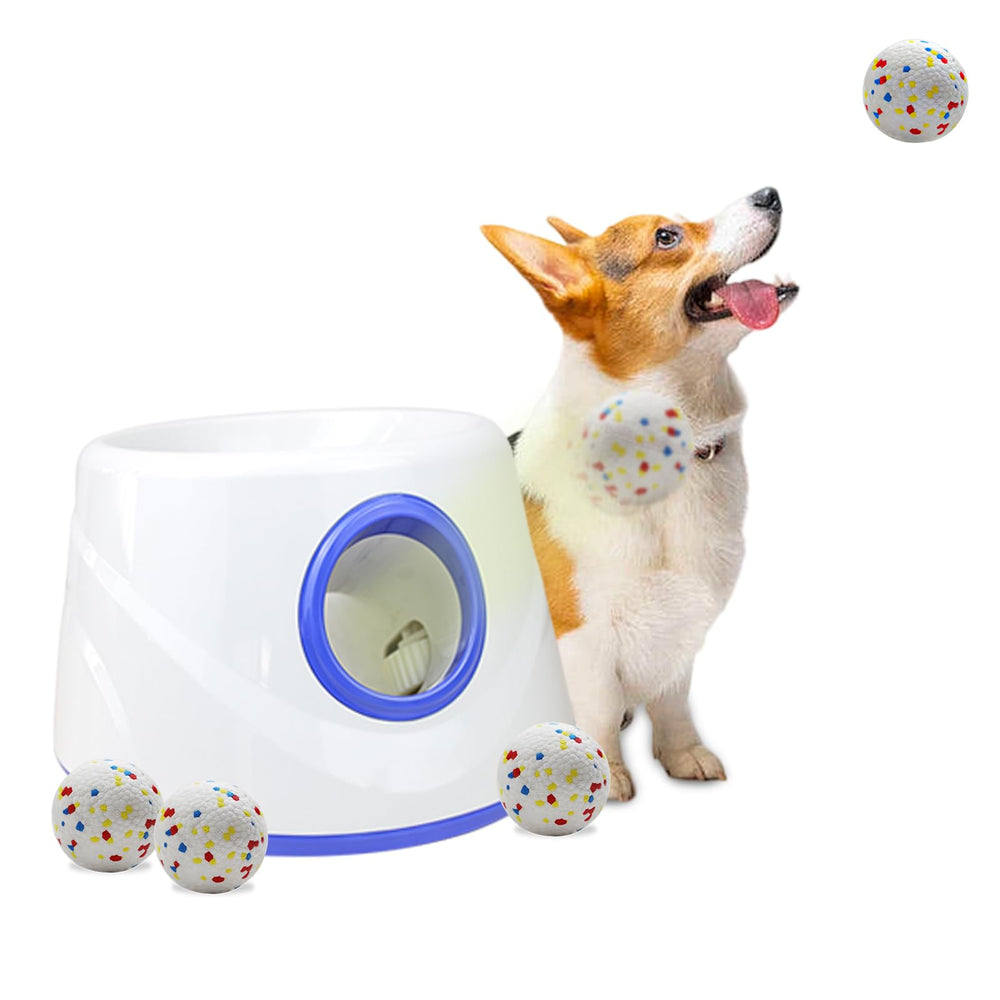 Lanzador automático RERBIO para perros, juego interactivo en interiores.