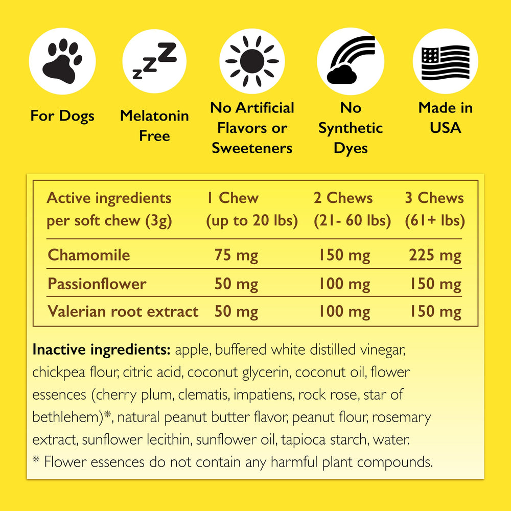 RESCUE Pet Chews sabor manzana camomila para perros