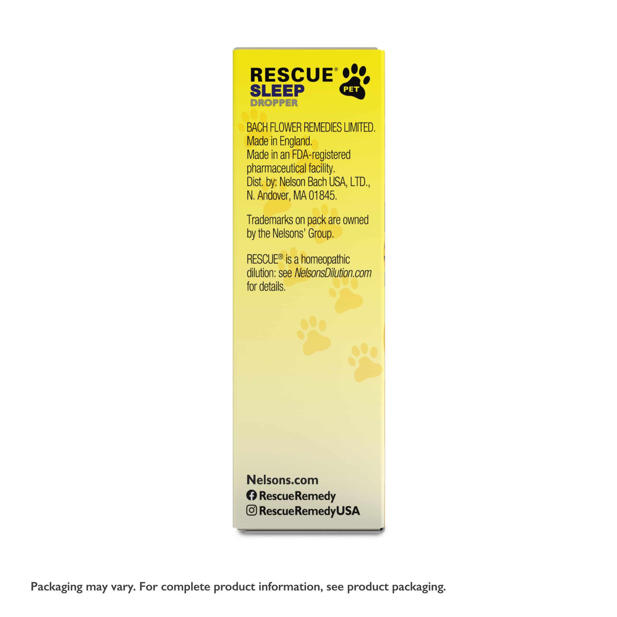 Uso suave, sin alcohol y apto para mascotas con Rescue Pet Sleep Dropper.