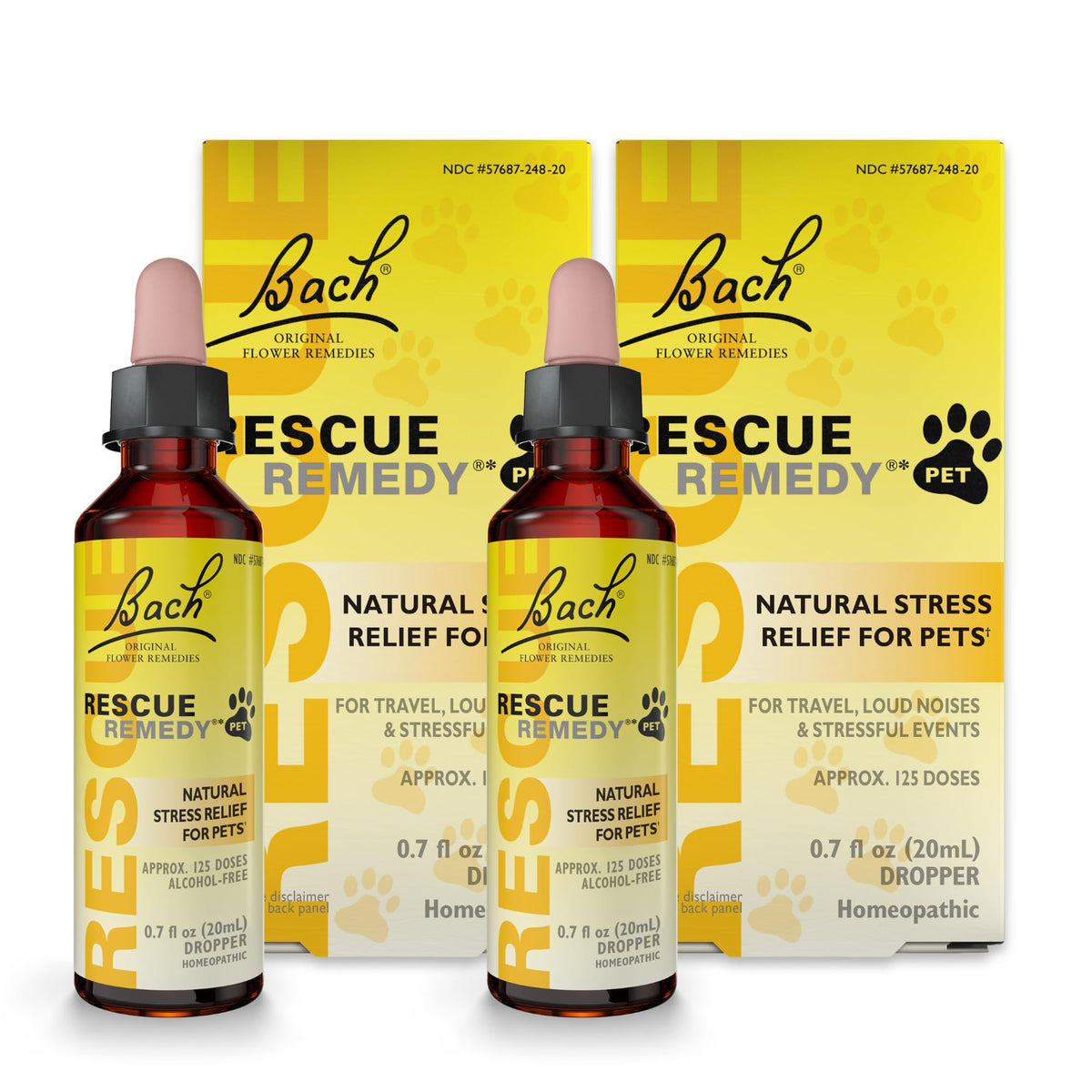 Rescue Remedy Mascotas Gotas: botella de 20 ml lista para uso diario.