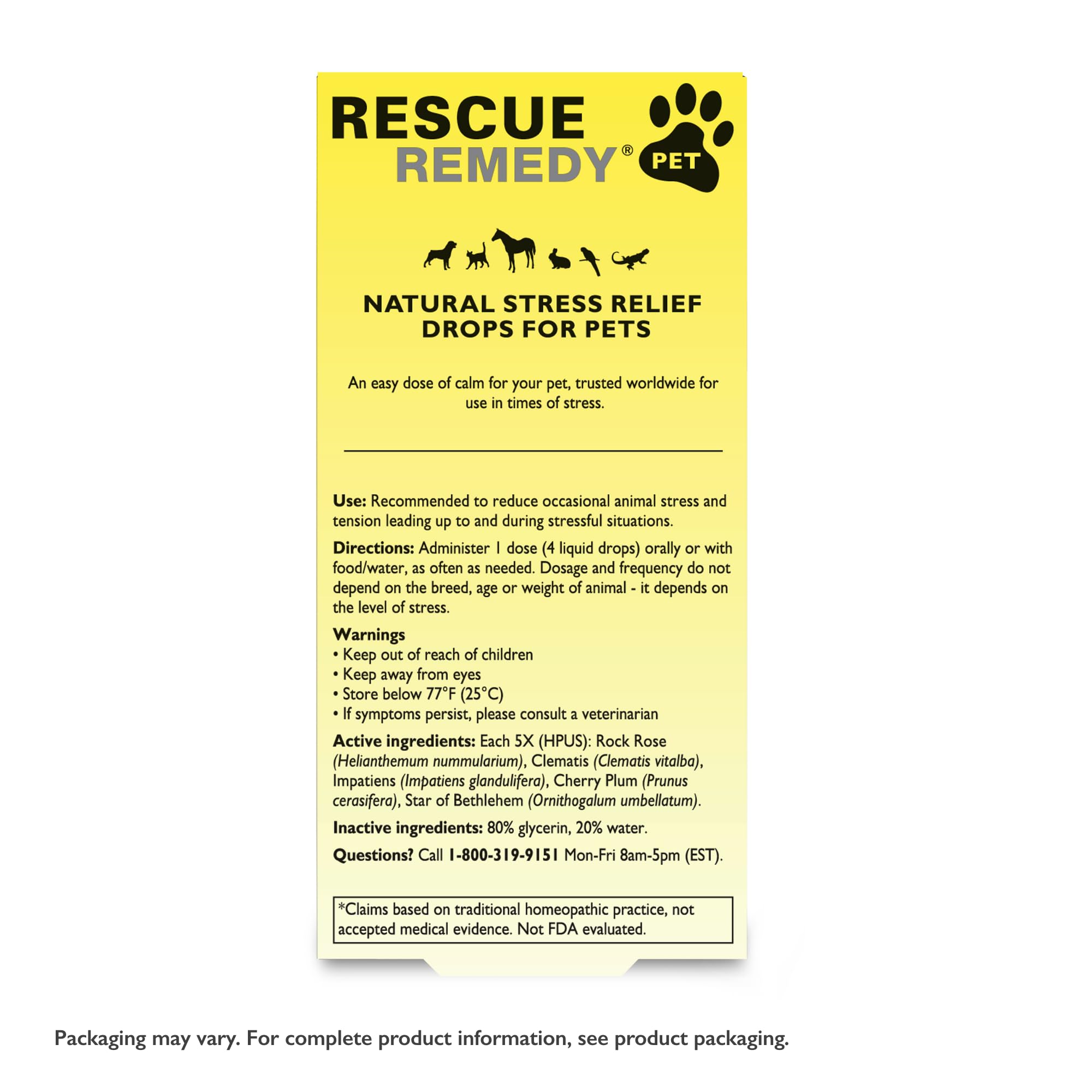 Rescue Remedy en tormentas: soporte emocional para perros y gatos.