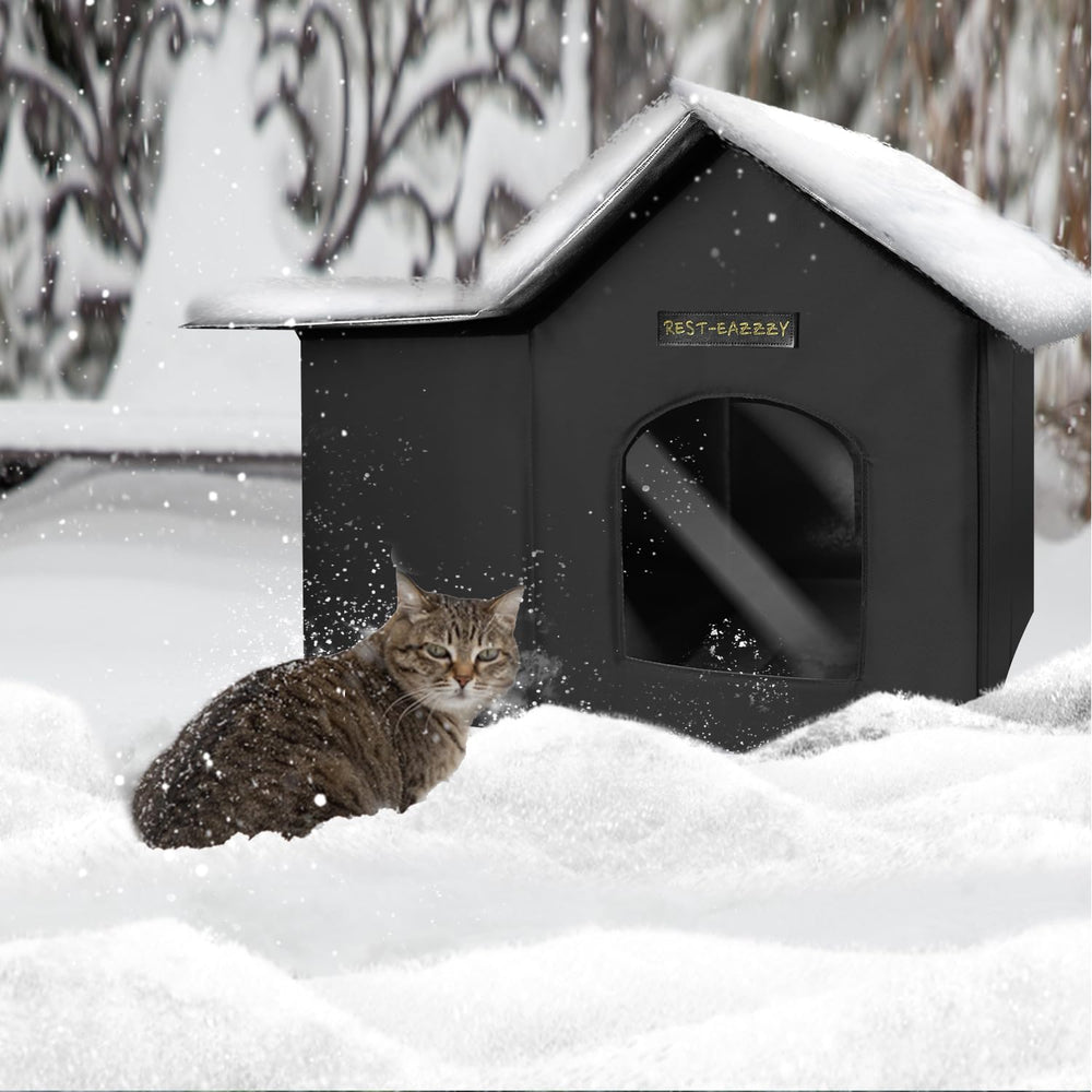 Rest-Eazzzy refugio para gatitos, ideal para estancias al aire libre.
