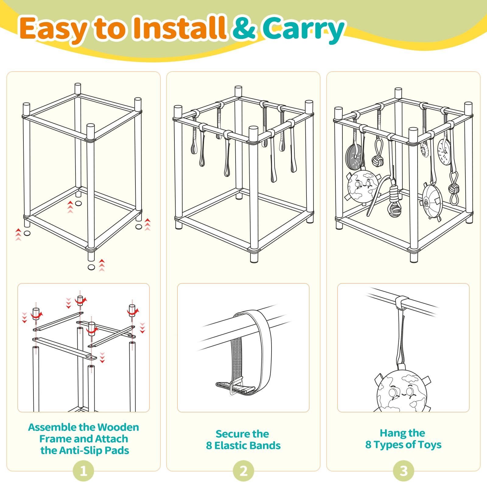Enriquecimiento sensorial para perros pequeños con juguetes variados