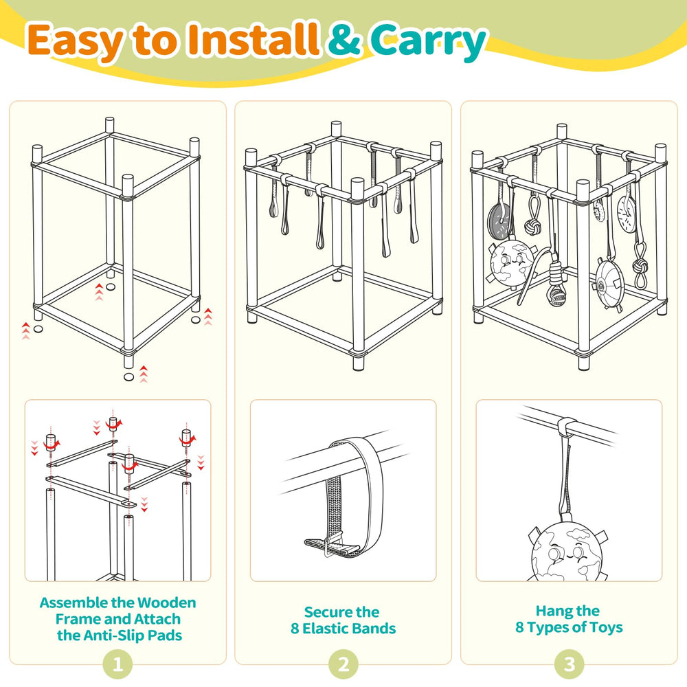 Enriquecimiento sensorial para perros pequeños con juguetes variados