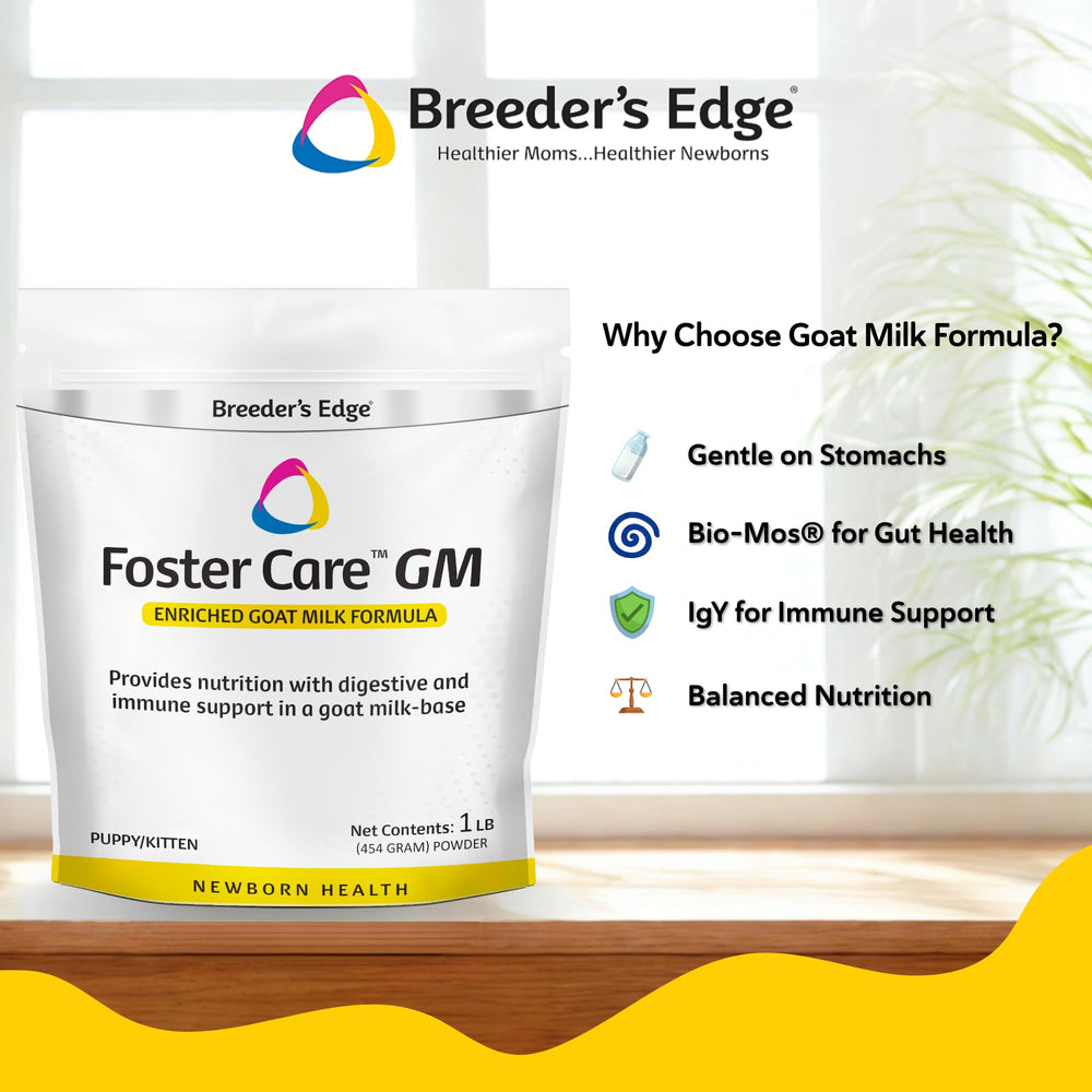 Revival Animal Health Breeder Edge Foster Care GM: leche-cabra-gatos, digestión suave para mascotas.