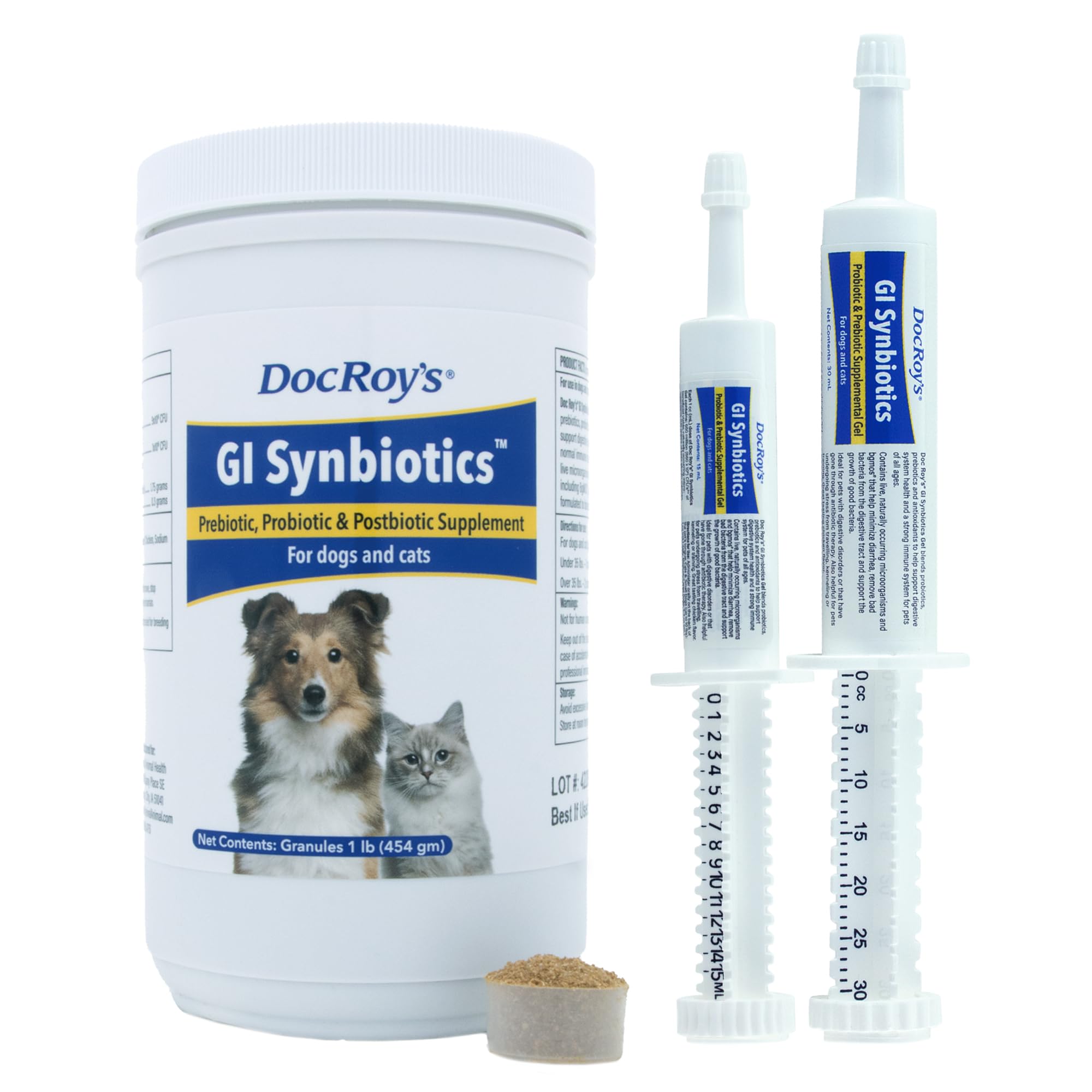 Contribuye al equilibrio del microbioma con Doc Roy’s para estómagos sensibles.