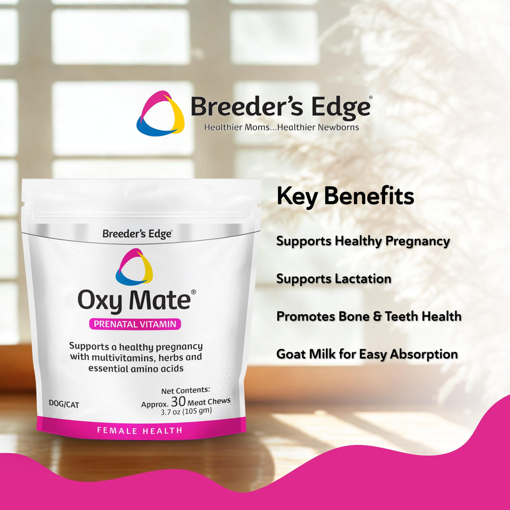 Revival Breeder's Edge Oxy Mate, masticables de carne, para embarazo prenatal.