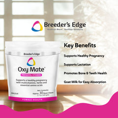 Revival Breeder's Edge Oxy Mate, masticables de carne, para embarazo prenatal.