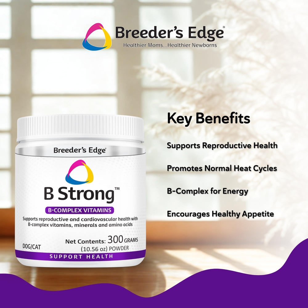 Revival Breeder’s Edge B Strong mejora la calidad y movilidad de espermatozoides para reproducción.