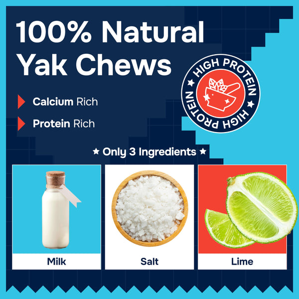REXIPETS Masticables Yak sin lactosa, opción natural para salud oral