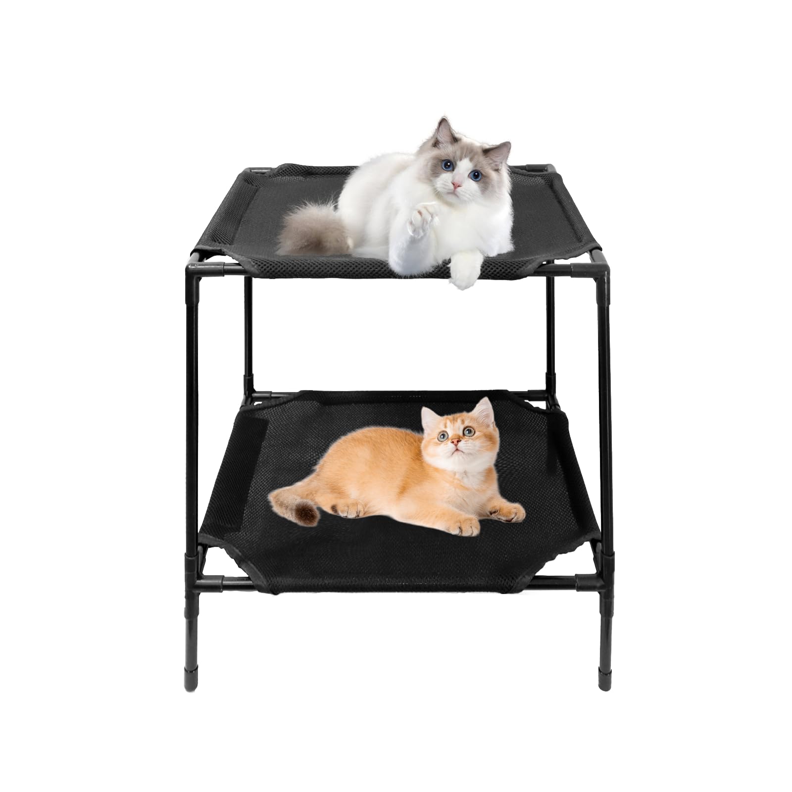 Rexwnadu cama-hamaca elevada para gatos, descanso cómodo y aire fresco.