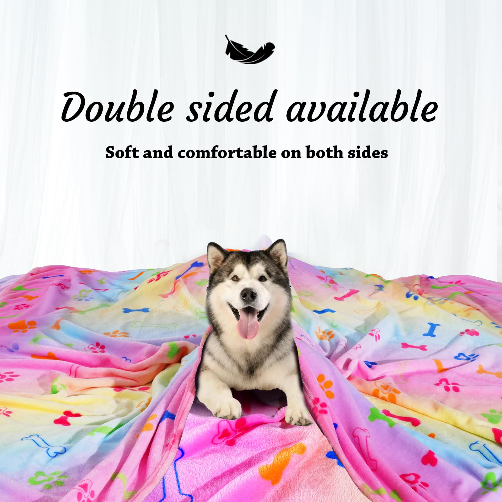 Manta Rezutan de doble cara, flannel suave para mayor confort.
