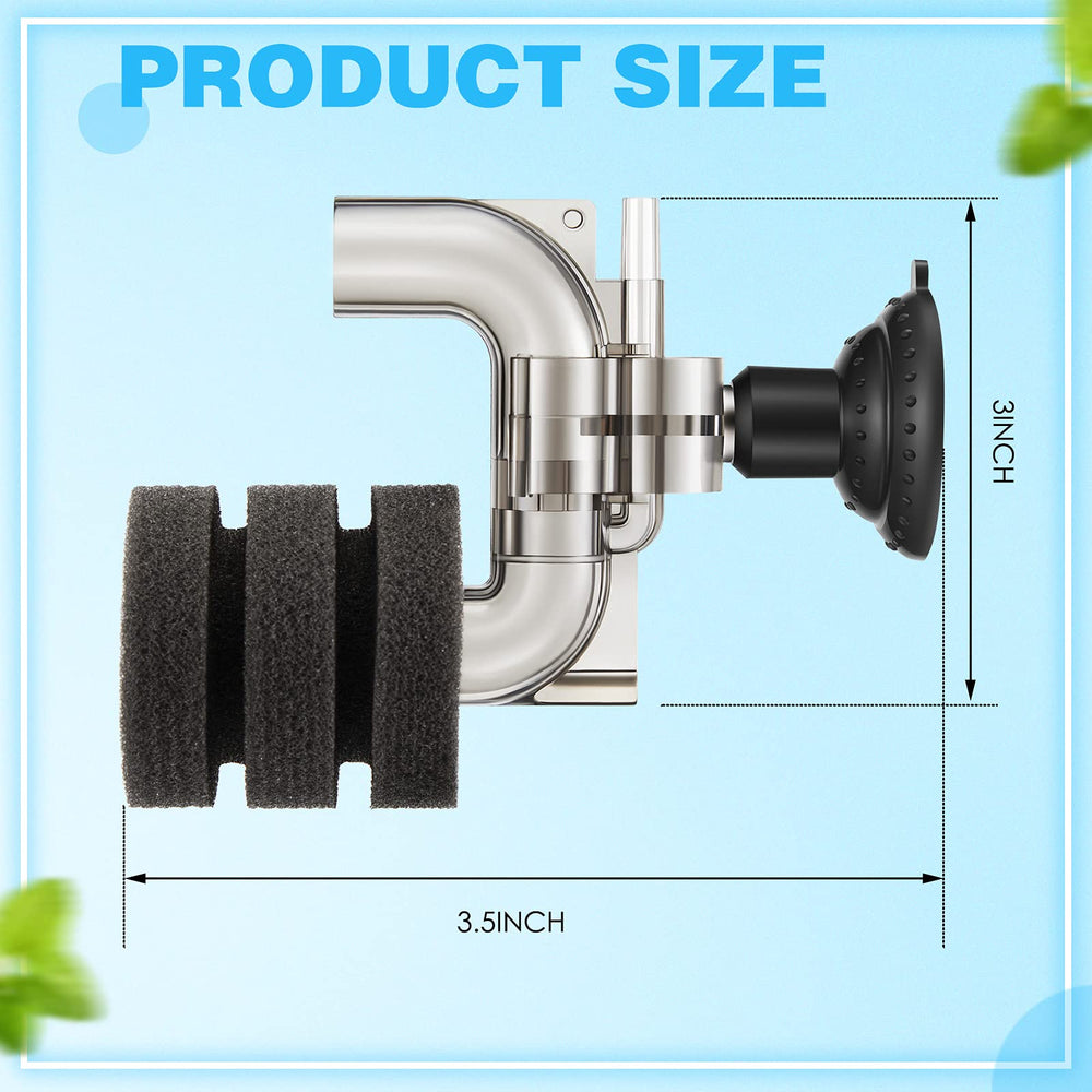 Riakrum filtro de espuma sumergible, diseño compacto para filtración eficiente.