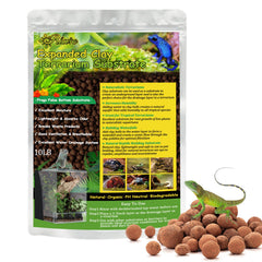 Riare bolas de arcilla expandidas para terrario, drenaje eficiente y sustrato estable.