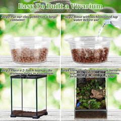 RiAre fondo falso de terrario liviano para retener humedad y plantas.