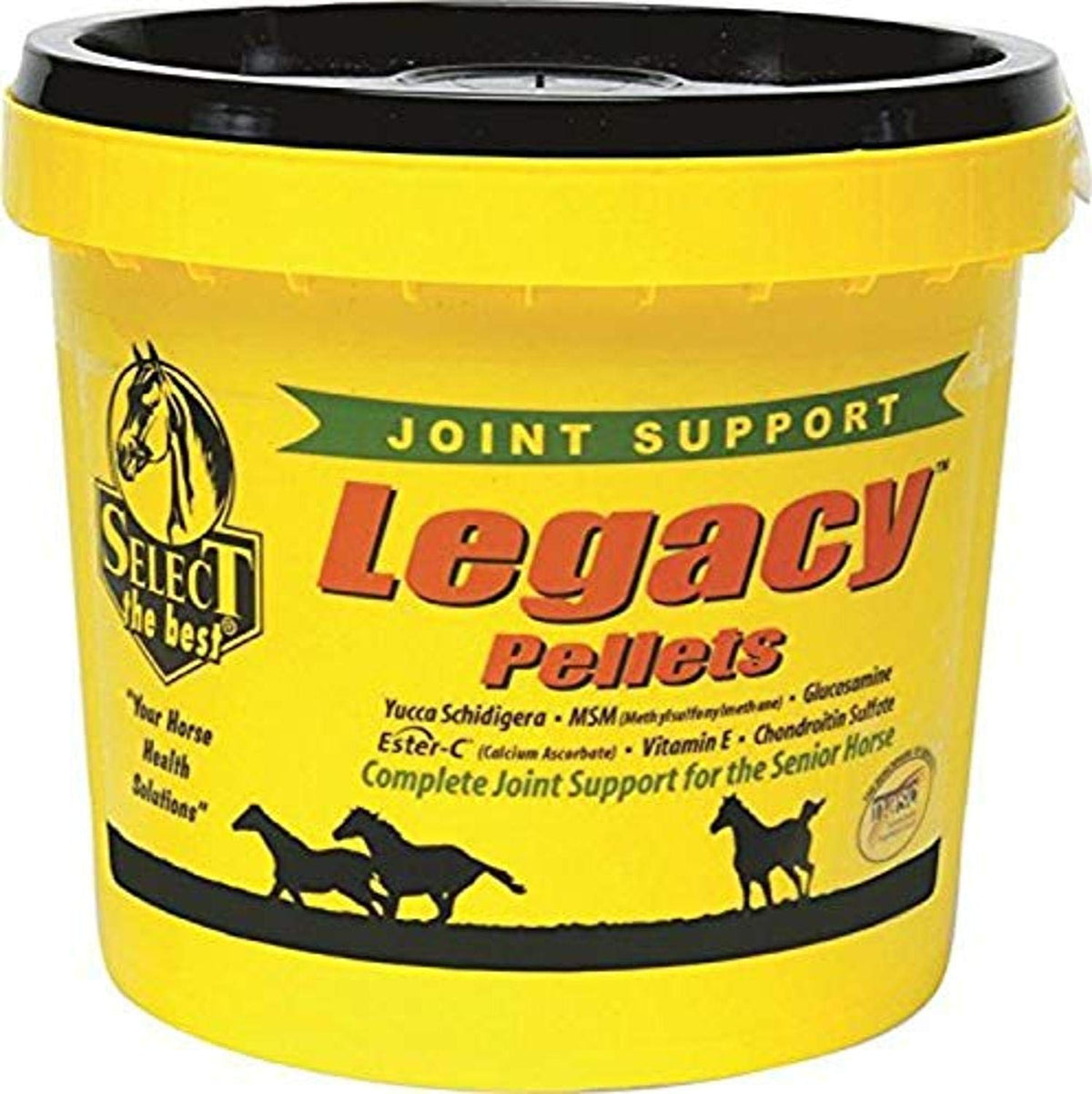 YFCACT Richdel Legado Granulos para caballos mayores, soporte articular en bolsa de 20 libras.