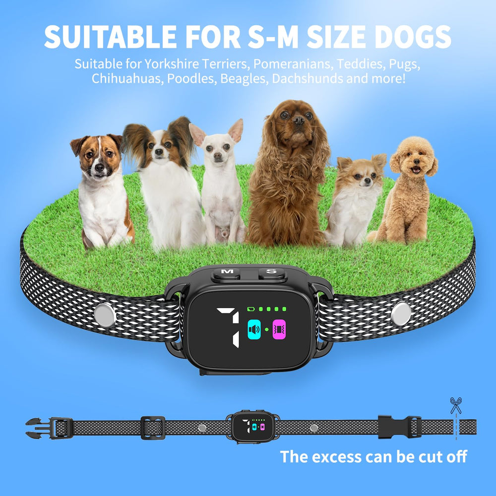 RICIVI collar anti ladridos con display HD y ajustes fáciles de leer.