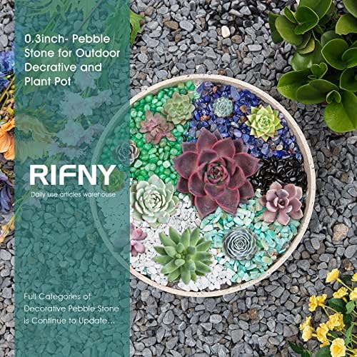 RIFNY piedras para acuario verde, acabado pulido para fondo natural