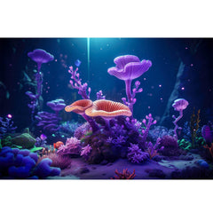 Riivvdise fondo submarino para acuario tropical que eleva la profundidad visual