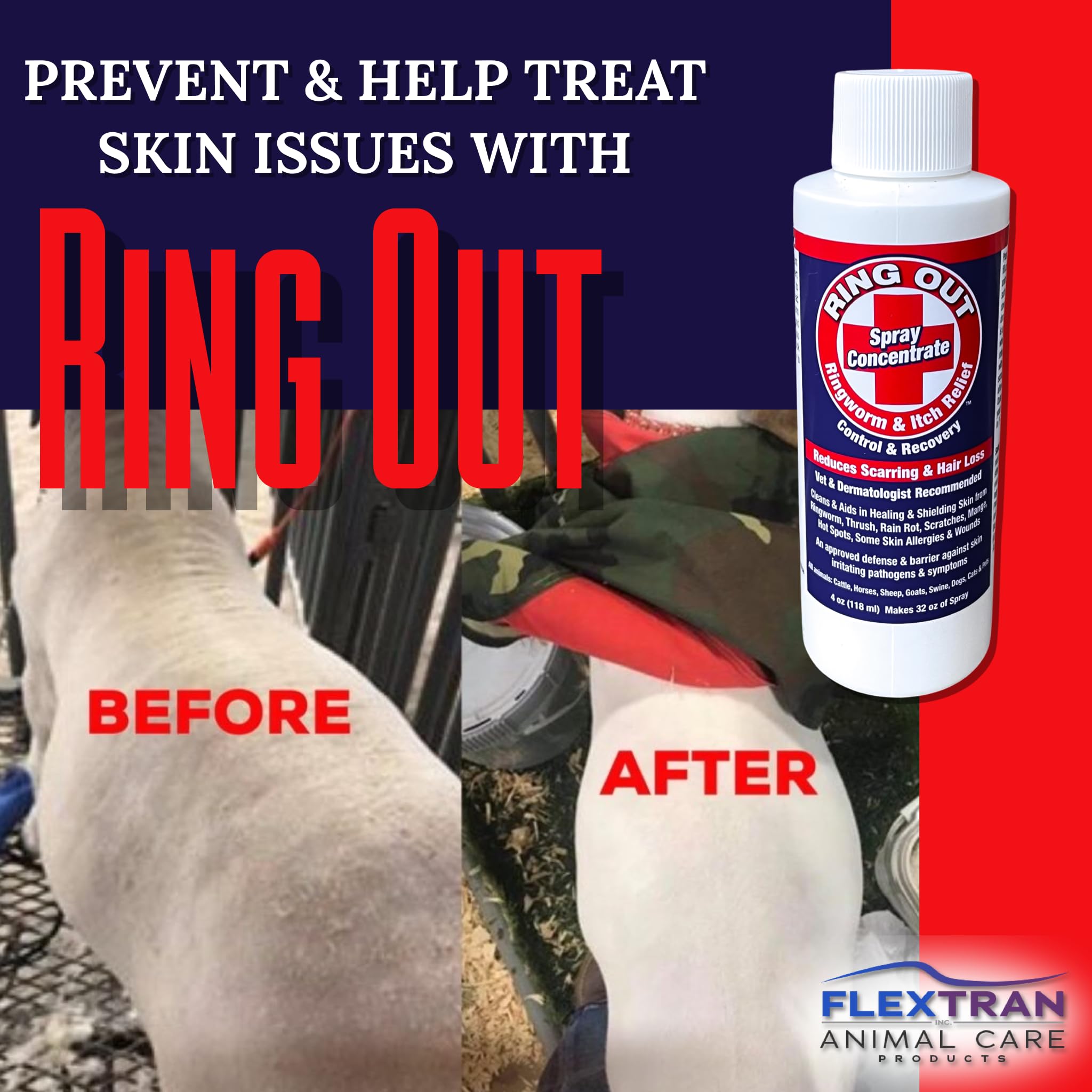 Ring Out para todos los animales, uso en granja y hogar