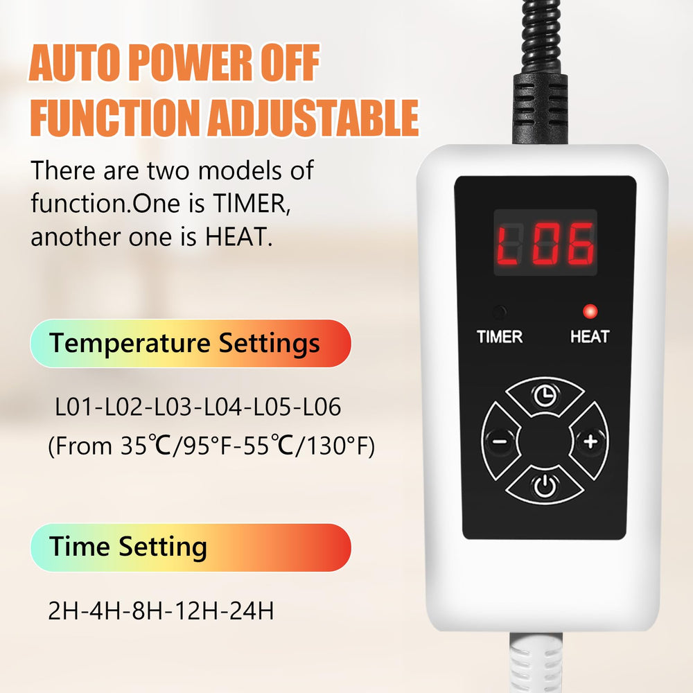 RIOGOO control de temperatura y temporizador para mascotas.