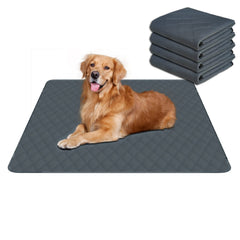 RIOUSSI tapetes lavables para perros en gris oscuro, tamaño 36x41 pulgadas para entrenamiento
