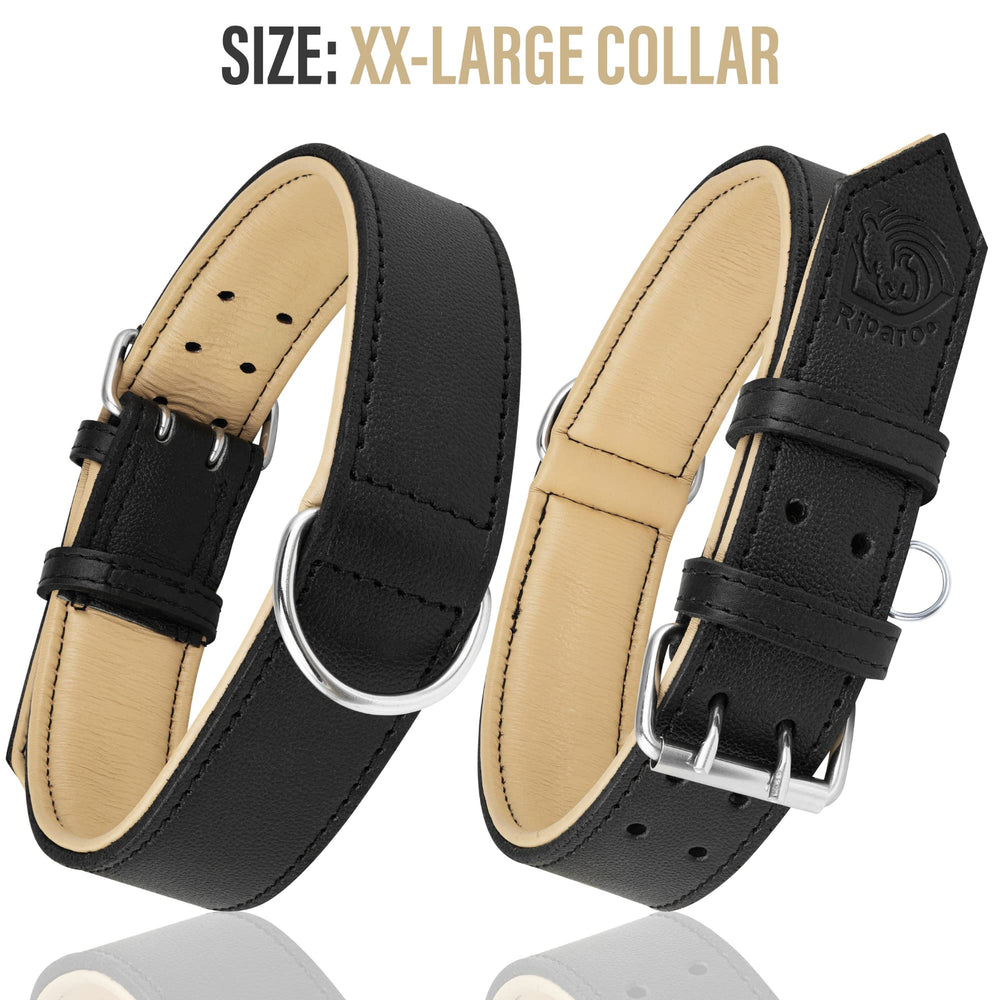 Collar negro Riparo con cierre plateado para mayor durabilidad.