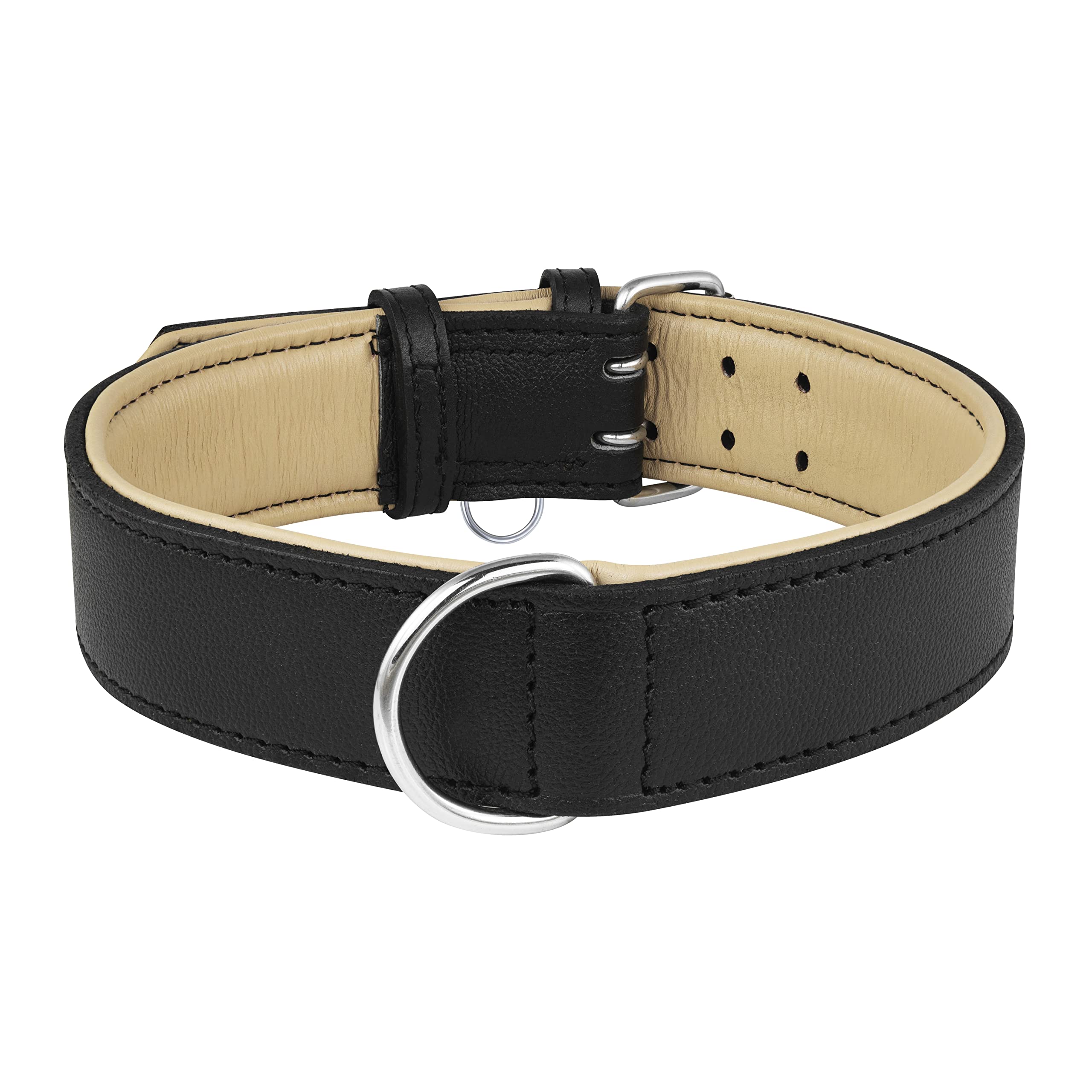 Riparo collar negro para cachorros, diseño específico para tamaños pequeños.