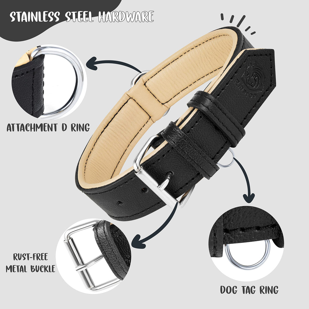 Collar Riparo con porta-placas de identificación para mascotas.