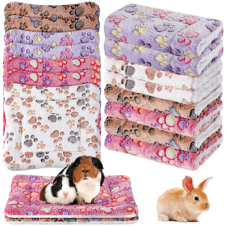 Ripeng manta de felpa para mascotas, 8 piezas, suave y lavable, ideal para jaula