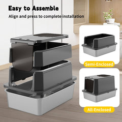 RIZZARI caja con doble entrada para gatos curiosos y uso flexible.