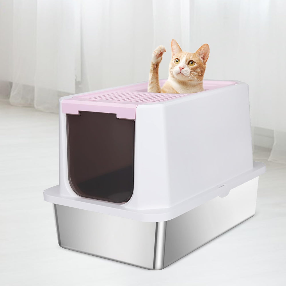 RIZZARI caja amplia para gatos pequeños y grandes en salones o garajes.