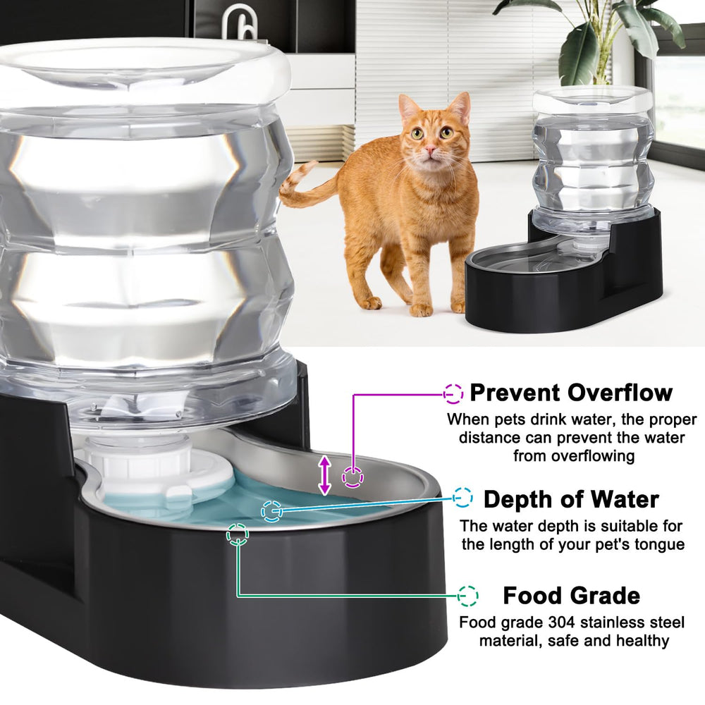 RIZZARI Dispensador de agua para interiores, ideal para salón y hidratación cercana a la mascota.
