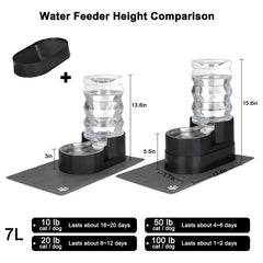 RIZZARI dispensador para gatos en acero inoxidable, durabilidad y agua limpia