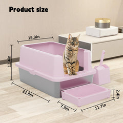 Tapa de privacidad RIZZARI rosa para gatos, aporta refugio seguro durante el uso.