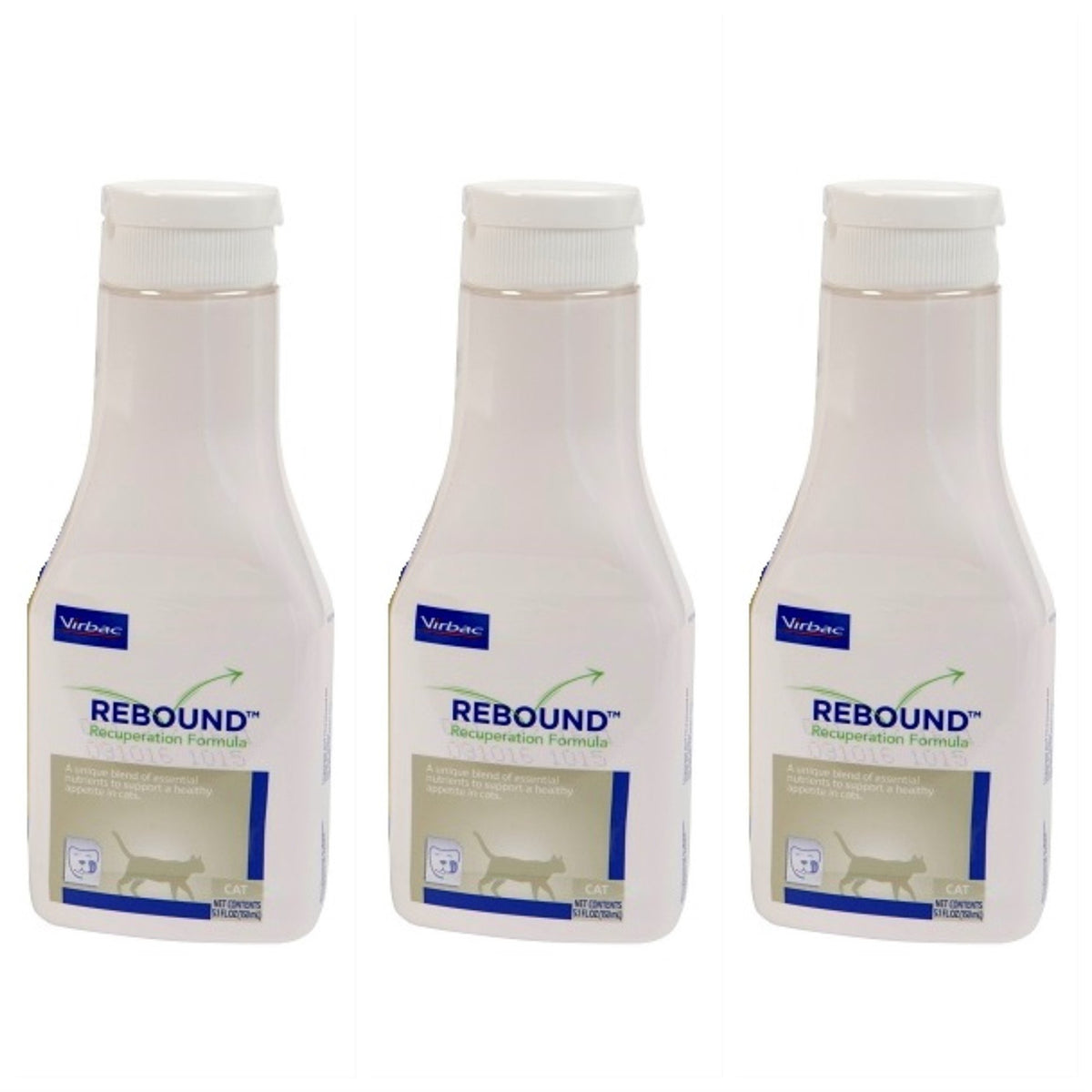 R-LAKE Rebound Recuperation Formula para Gatos en empaque de 3 unidades, apoyo continuo.