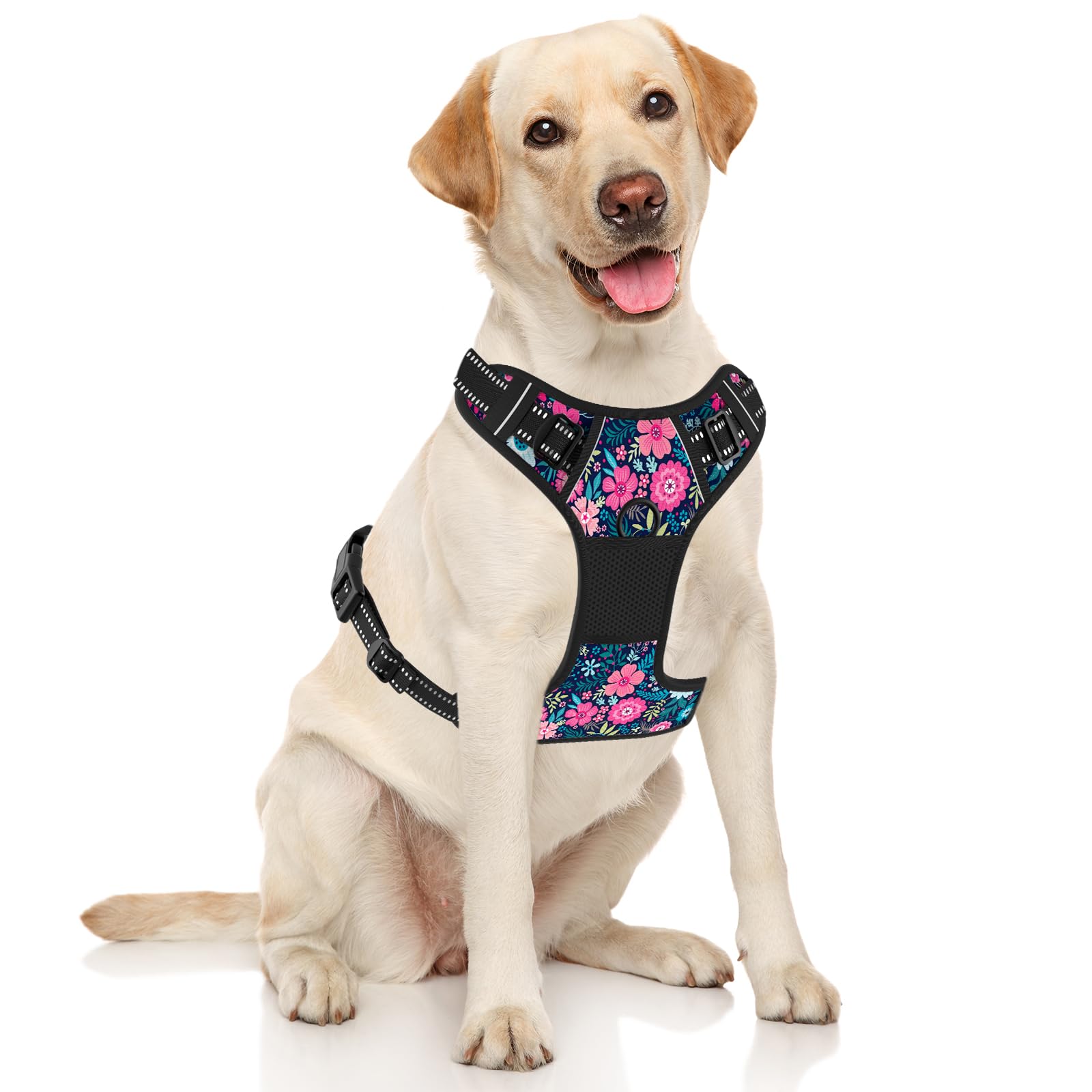 Rnivvi arnés tipo chaleco acolchado y ajustable para perros grandes