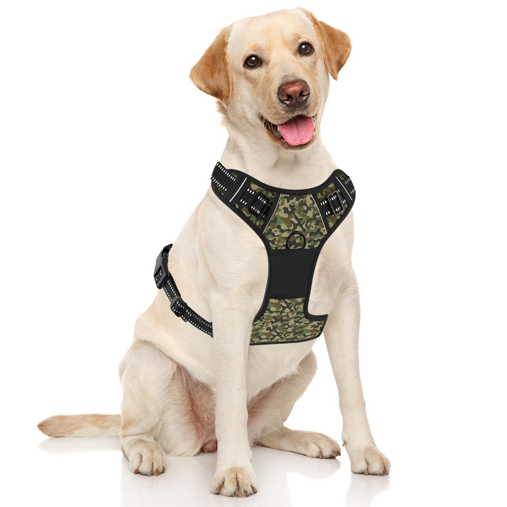 Arnés Rnivvi para perros grandes con correa frontal para control.