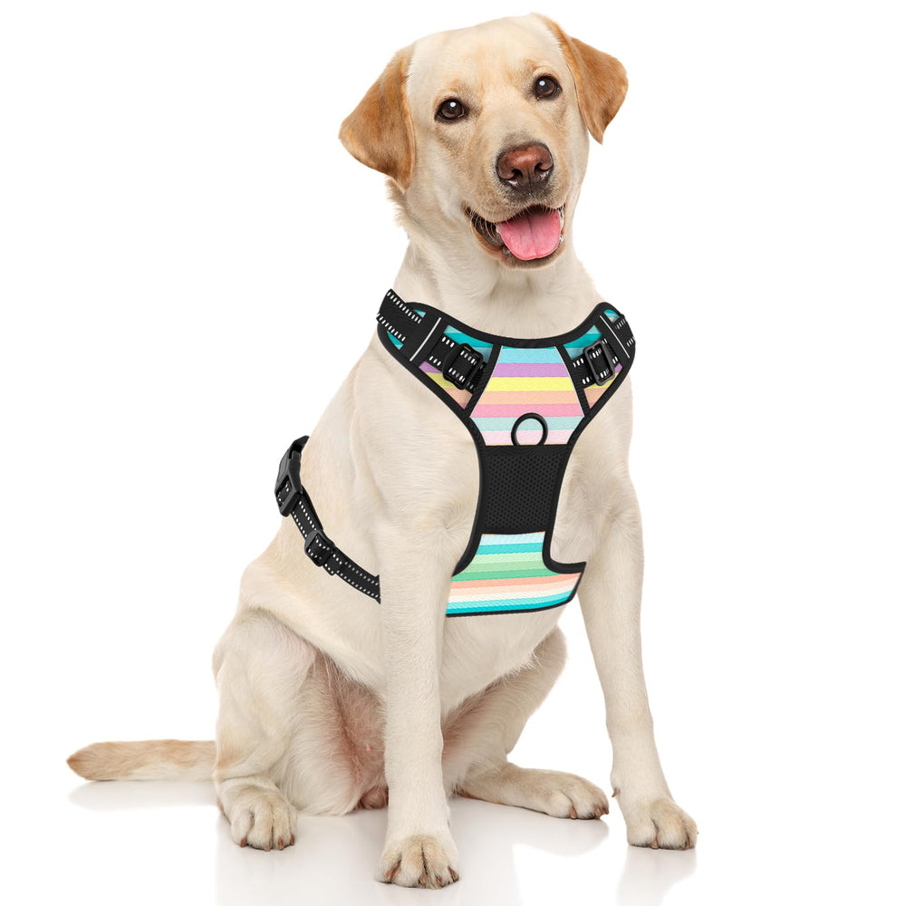 Rnivvi Arnés reflectante para perros grandes mejora la visibilidad nocturna y seguridad.