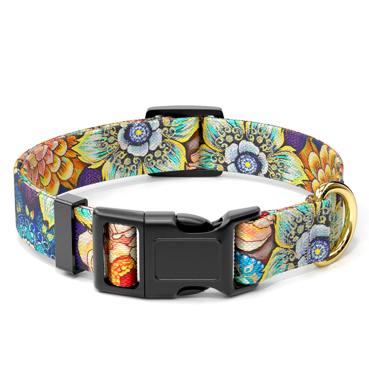 Rnivvi collar para perros grandes con diseño mandala, cómodo para paseos diarios.