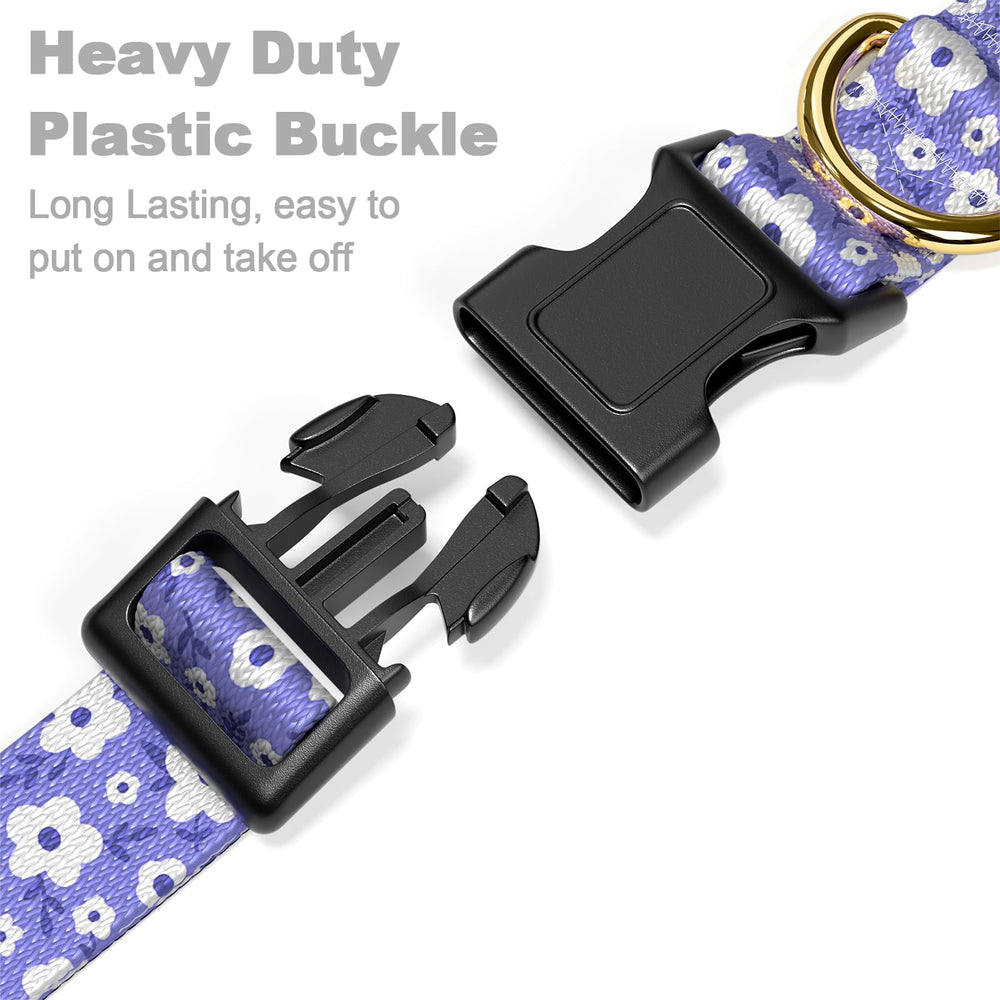 Collar Rnivvi para perro grande con efecto mármol, duradero y ligero.